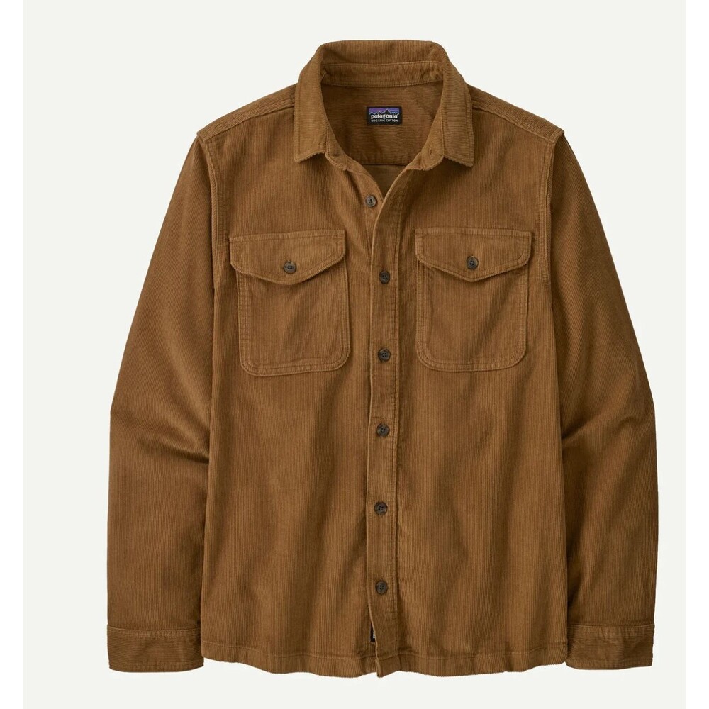NEW Patagonia Men's Corduroy Heavy-Weight Button Up Shirt Coriander Brown 42445